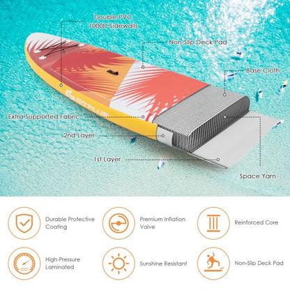 10.5FT Inflatable Stand Up Paddle Board SUP