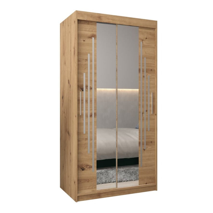 York I Sliding Door Wardrobe 100cm