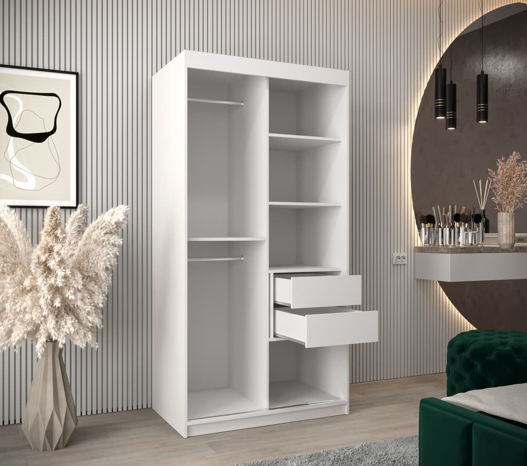 Verona 01 Sliding Door Wardrobe 100cm