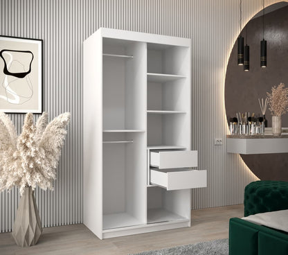 Verona 02 Sliding Door Wardrobe 100cm