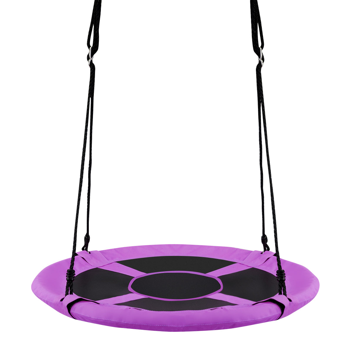 100cm Children Flying Saucer Tree Swing with Adjustable Rope-Purple