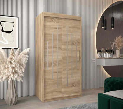 York Sliding Door Wardrobe 100cm