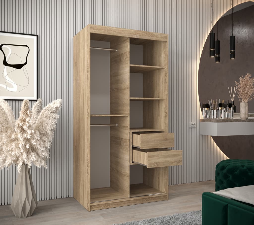 Verona 04 Sliding Door Wardrobe 100cm