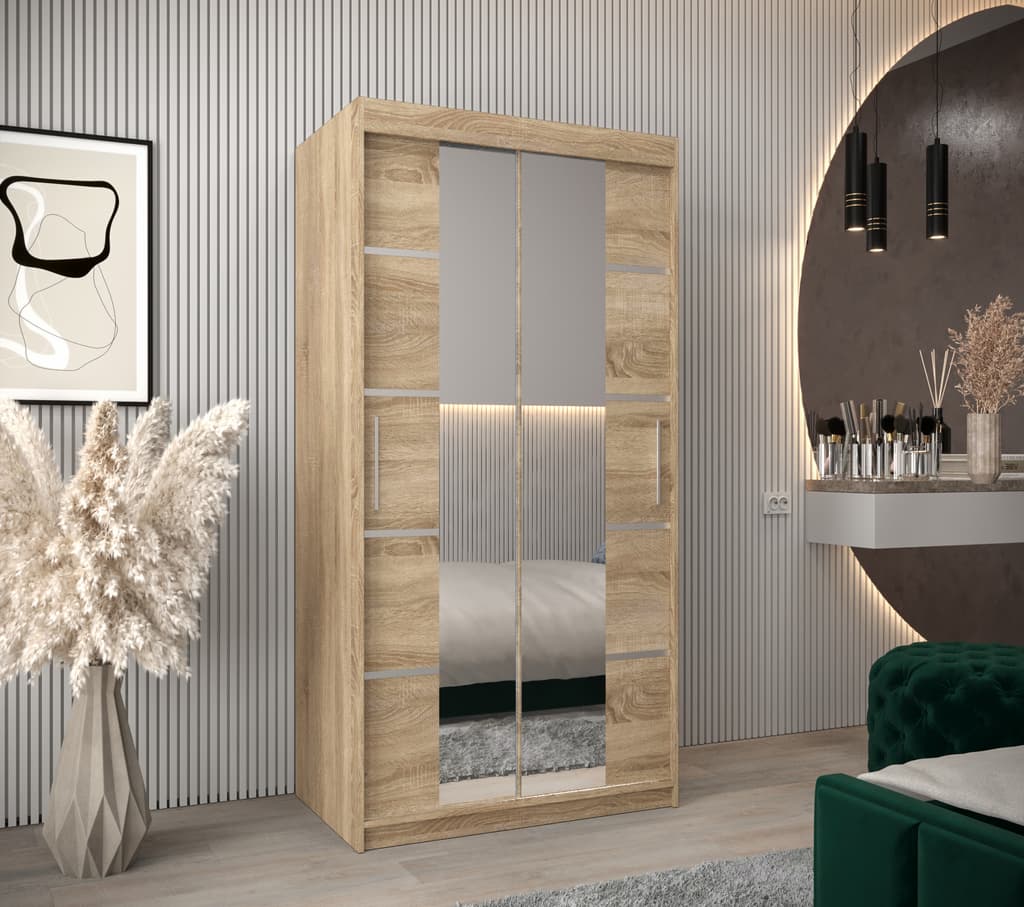 Verona 04 Sliding Door Wardrobe 100cm