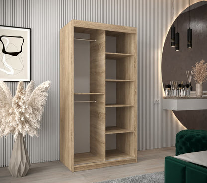 Uppsala T2 Sliding Door Wardrobe 100cm