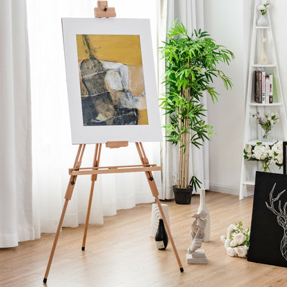 Wooden Easel Adjustable Height Display Beech Artist Painting