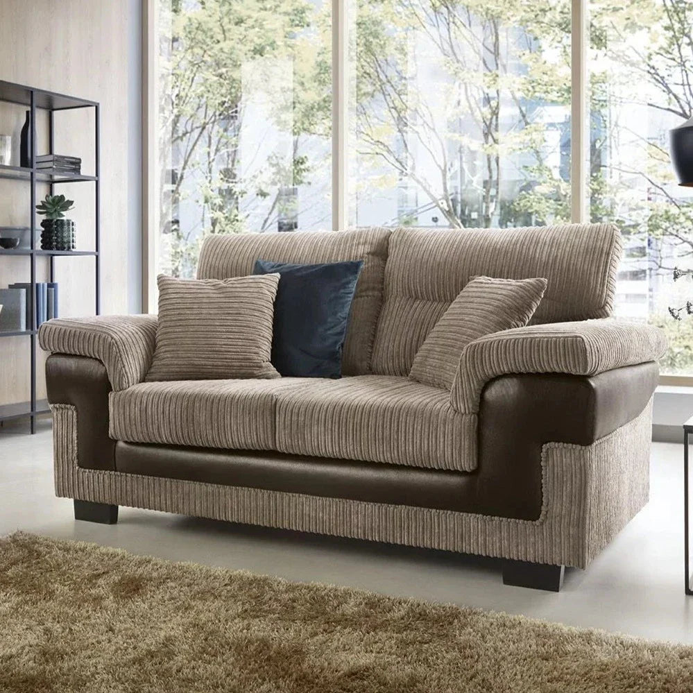 Samson Corded Fabric 3+2 Seater Sofa