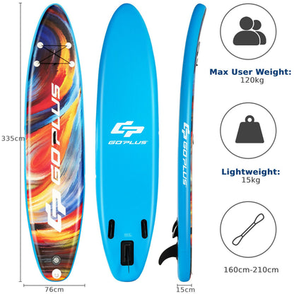 10.5ft/ 11ft Inflatable Stand Up Paddle Board Surfboard-M