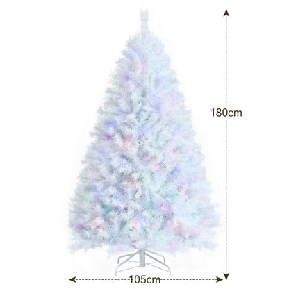 150CM White Hinged Artificial Christmas Tree with 792 Tips