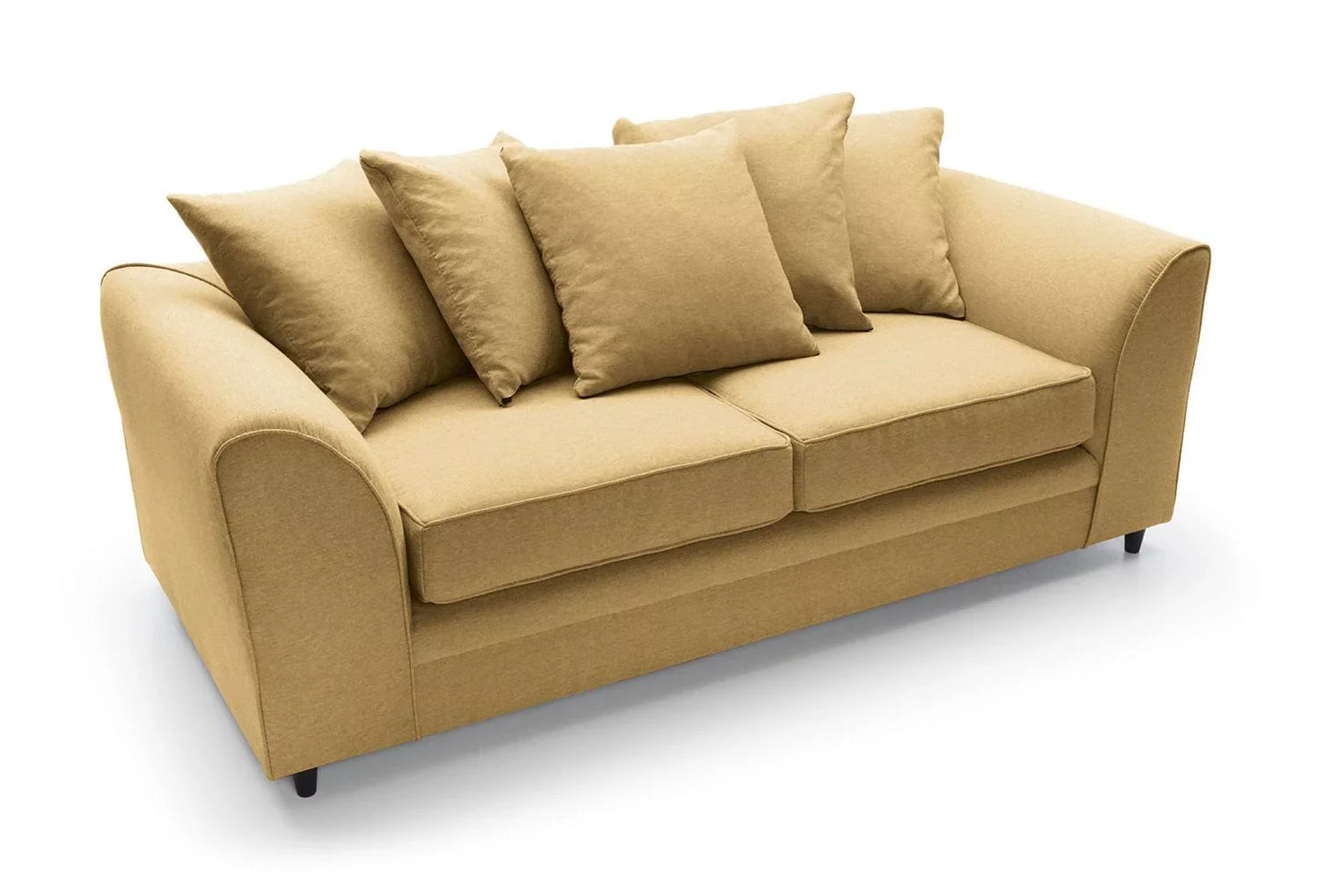 Dorota II Fabric Corner Sofa - Mustard