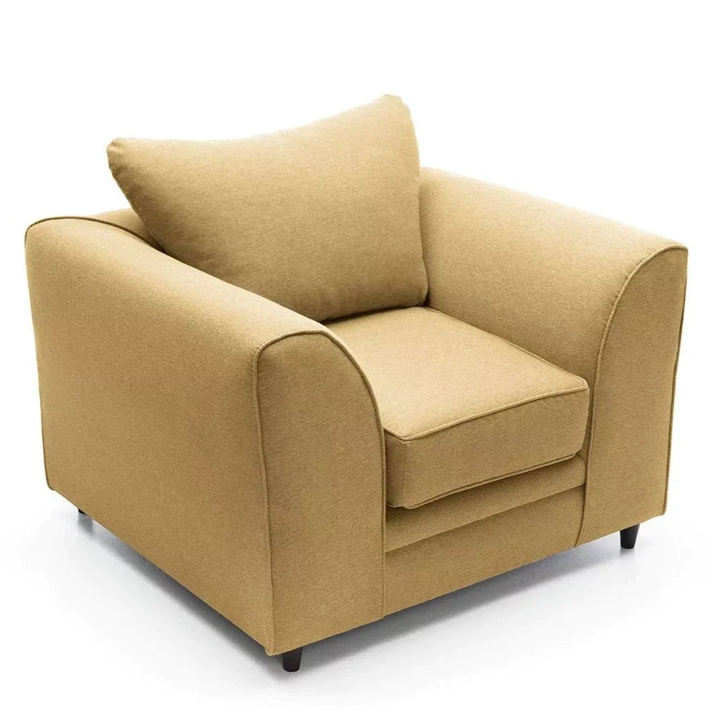 Dorota II Fabric Corner Sofa - Mustard