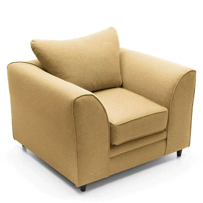 Dorota II Fabric Corner Sofa - Mustard