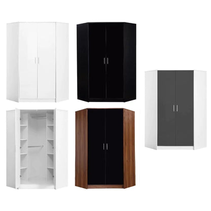 Reflect 2 Door Corner Wardrobe Set - Various Colours