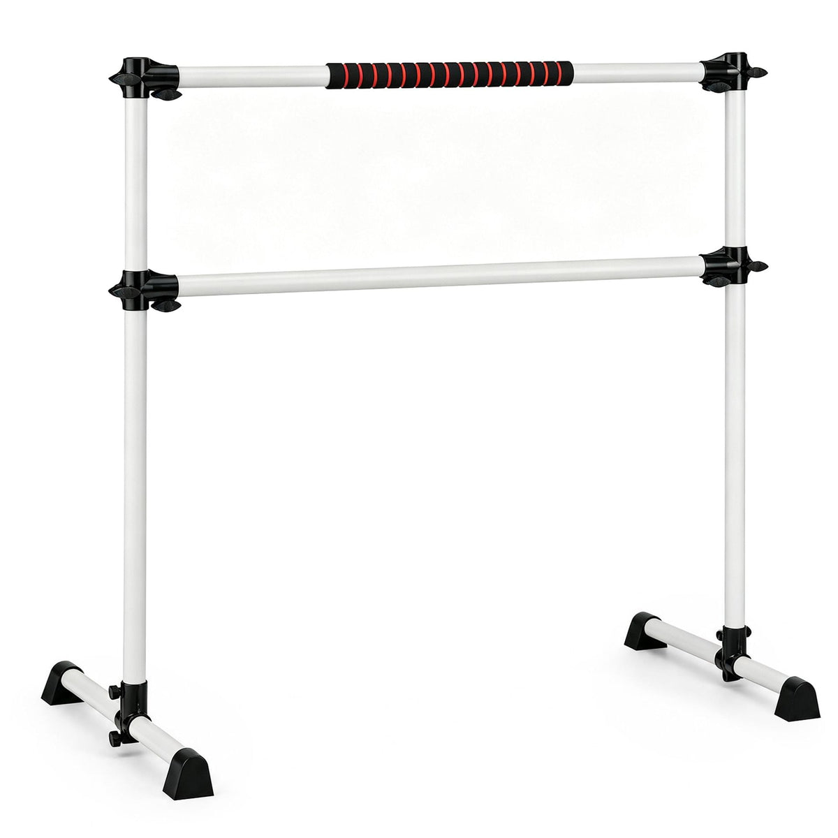 110 KG Max Load Adjustable Ballet Barre for Balance Workout for Strength Training-White