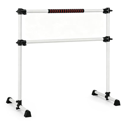 110 KG Max Load Adjustable Ballet Barre for Balance Workout for Strength Training-White
