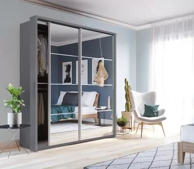 Artimas XVII Sliding Door Wardrobe 180cm - Grey Matt