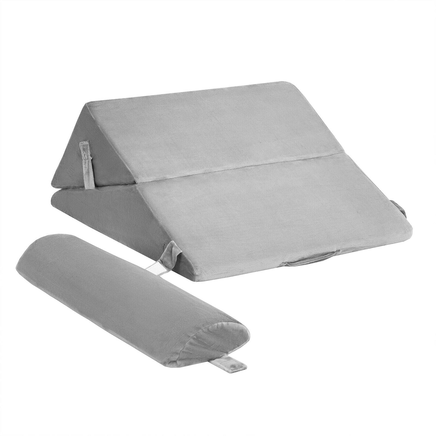 Adjustable Neck Back Support Memory Foam Headrest-Gray