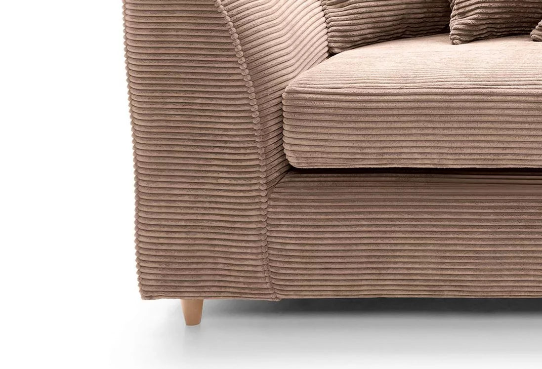 Jill Jumbo 3+2 Seater Sofa - Brown