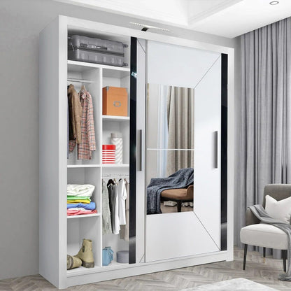 Massapequa Sliding Wardrobe - White