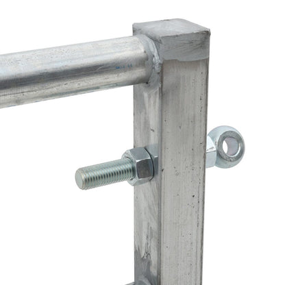4-12FT Durable Galvanized Metal Field Gate
