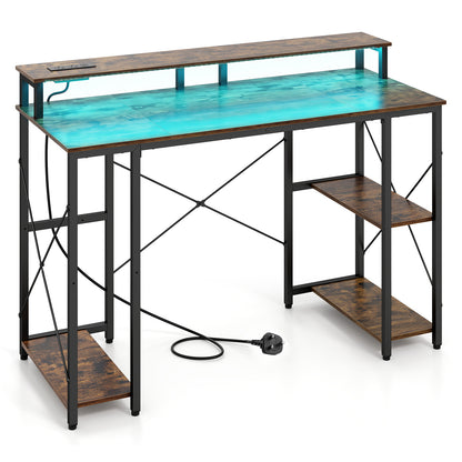 120 cm Computer Desk in Rustic Brown
