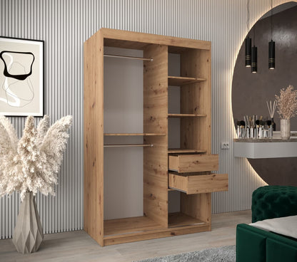 Uppsala V2 Sliding Door Wardrobe 120cm