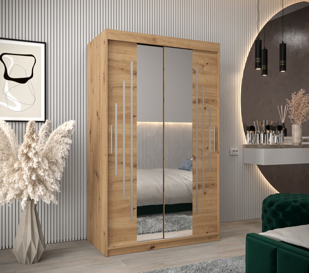 York I Sliding Door Wardrobe 120cm