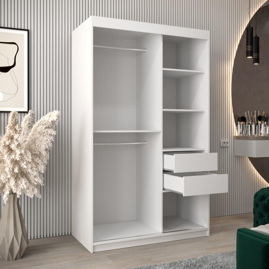 Parma Sliding Door Wardrobe 120cm