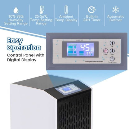 120L Commercial Industrial Dehumidifier for Spaces up to 500㎡-White