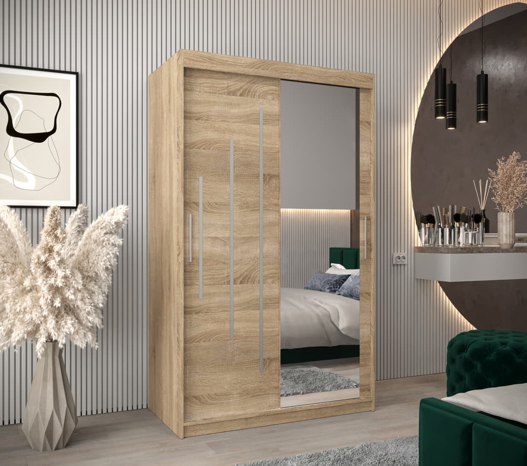 York II Sliding Door Wardrobe 120cm