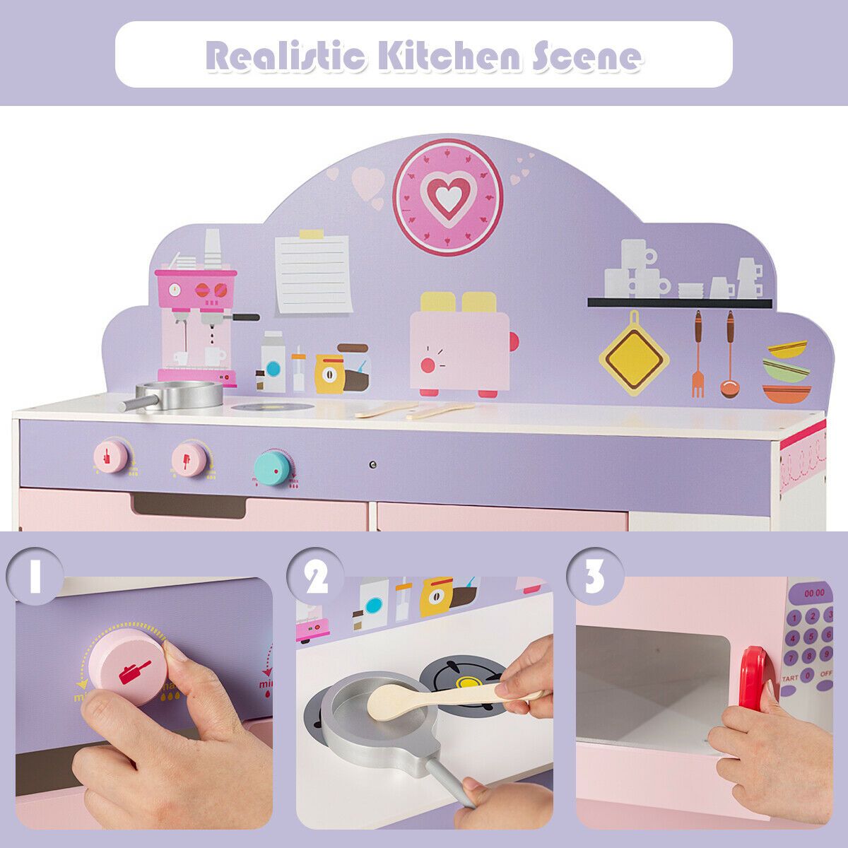 2 in 1 Kitchen / Cafe Playset