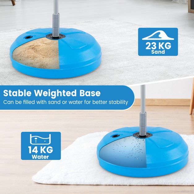 Punchingball 120-154cm height adjustable standing boxing ball punching bag set boxing set children blue