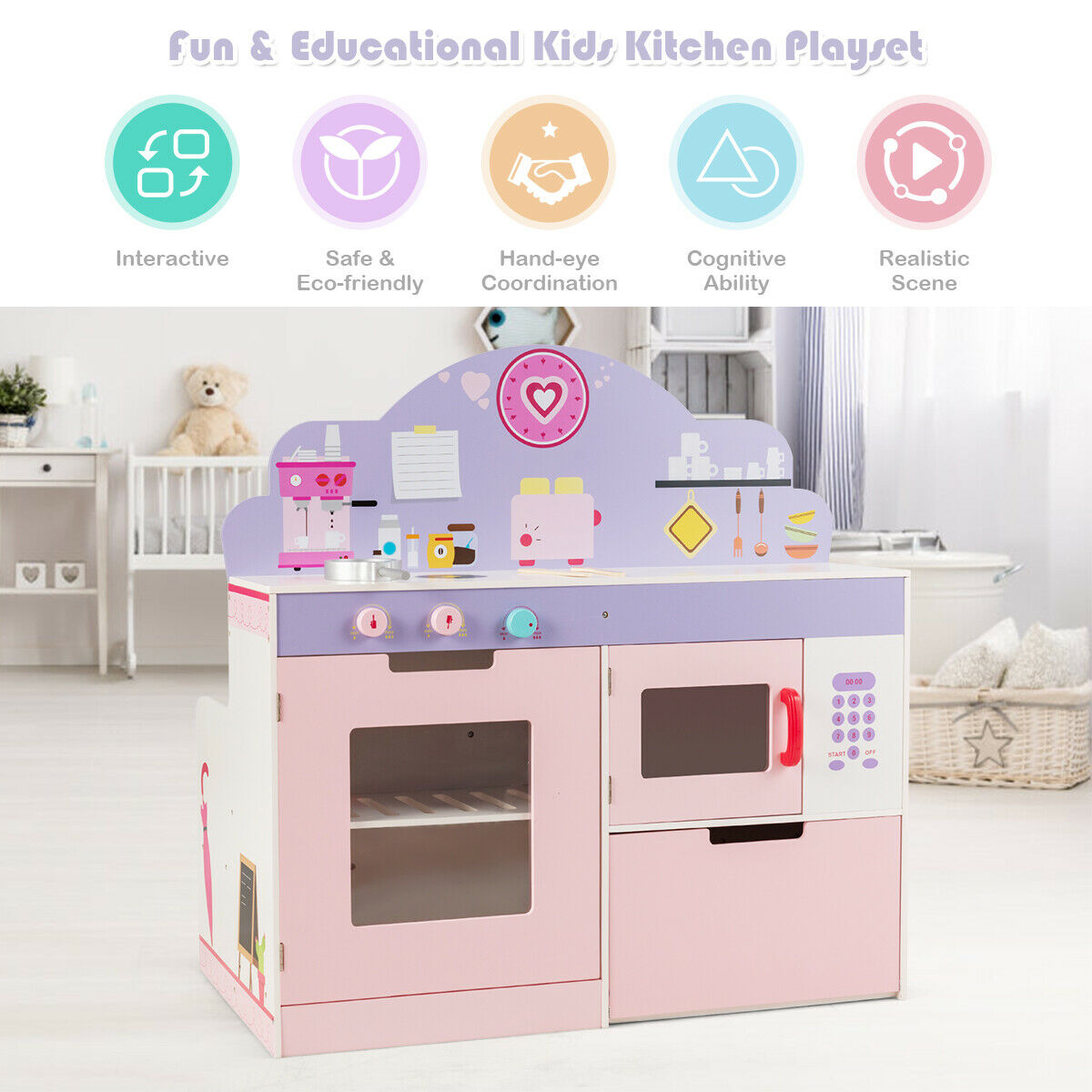 2 in 1 Kitchen / Cafe Playset