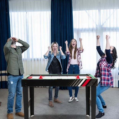 125CM 4-in-1 Multi Games Table with Accessories for Home Play Room-Black