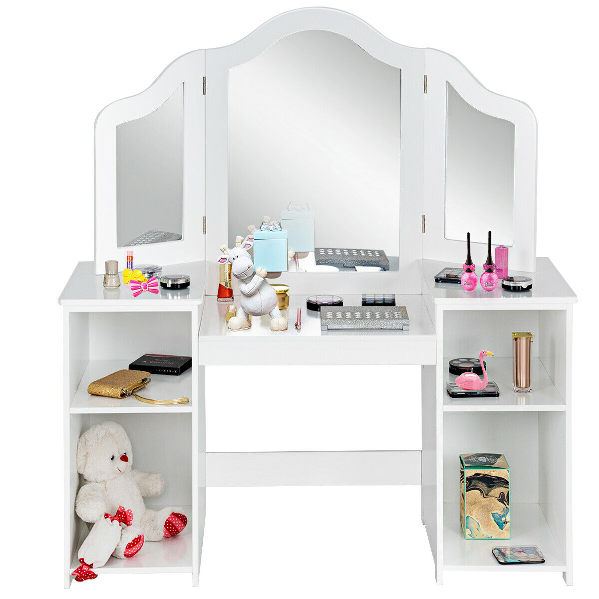 Princess Makeup Table Kids Vanity with Mirror