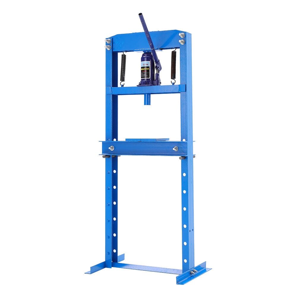 6/12/20Ton Blue Hydraulic Shop Press with Press Plates