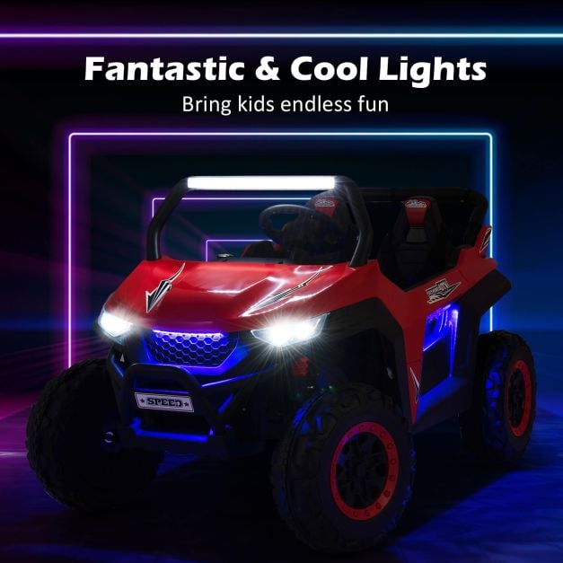 12V Kids Ride on UTV 2-Seater Electric Car with Remote Control-Red