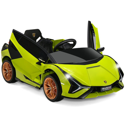 12V Battery Powered Electric Vehicle with Remote Control and LED Lights-Green