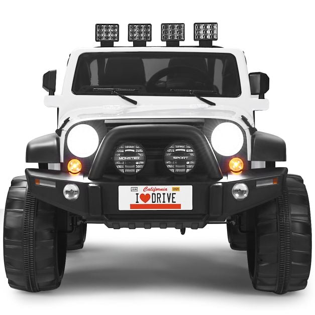 12V Electric Kids Ride On Truck with Remote Control-White