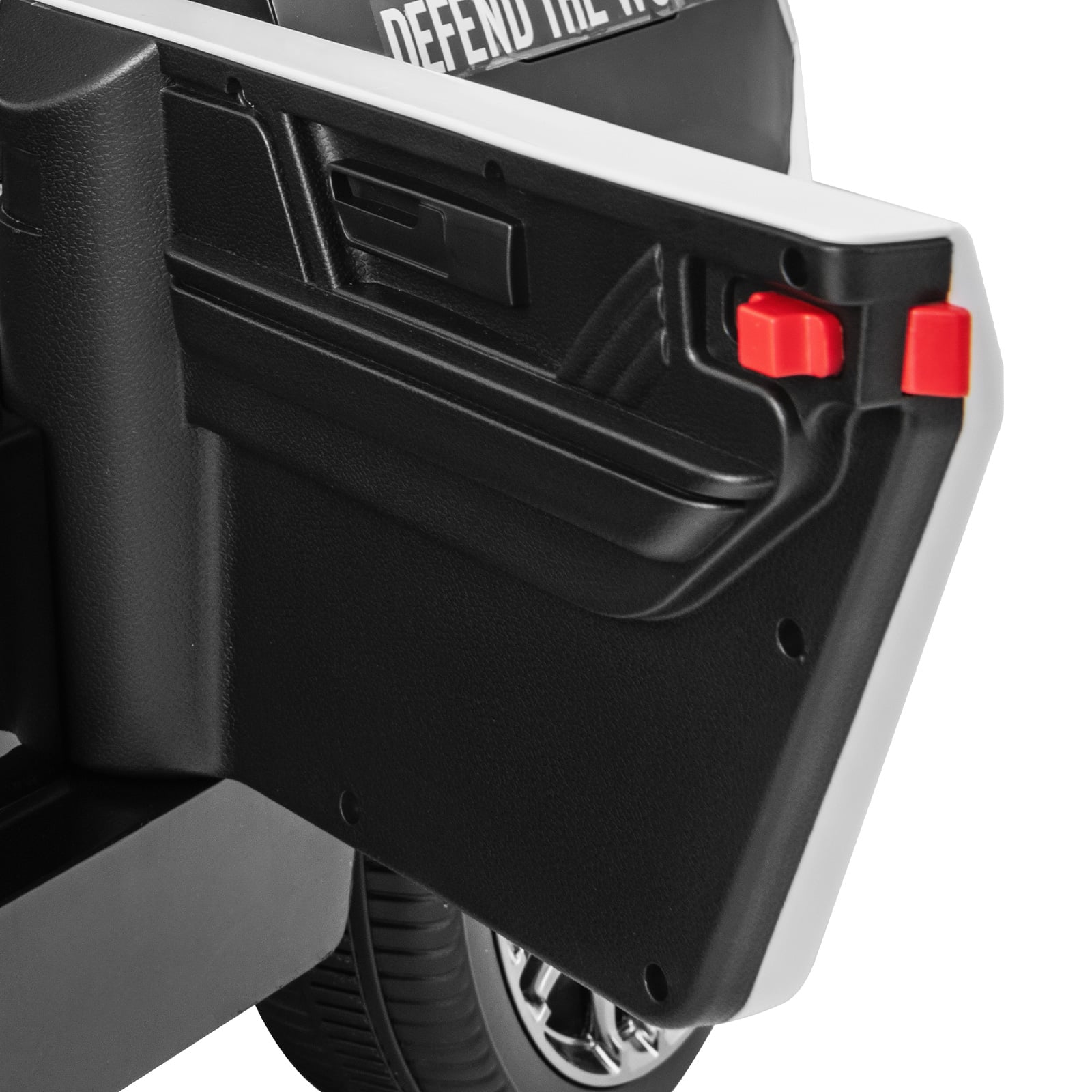 12V Kid Ride on Police Car with Remote Control for Children-Black