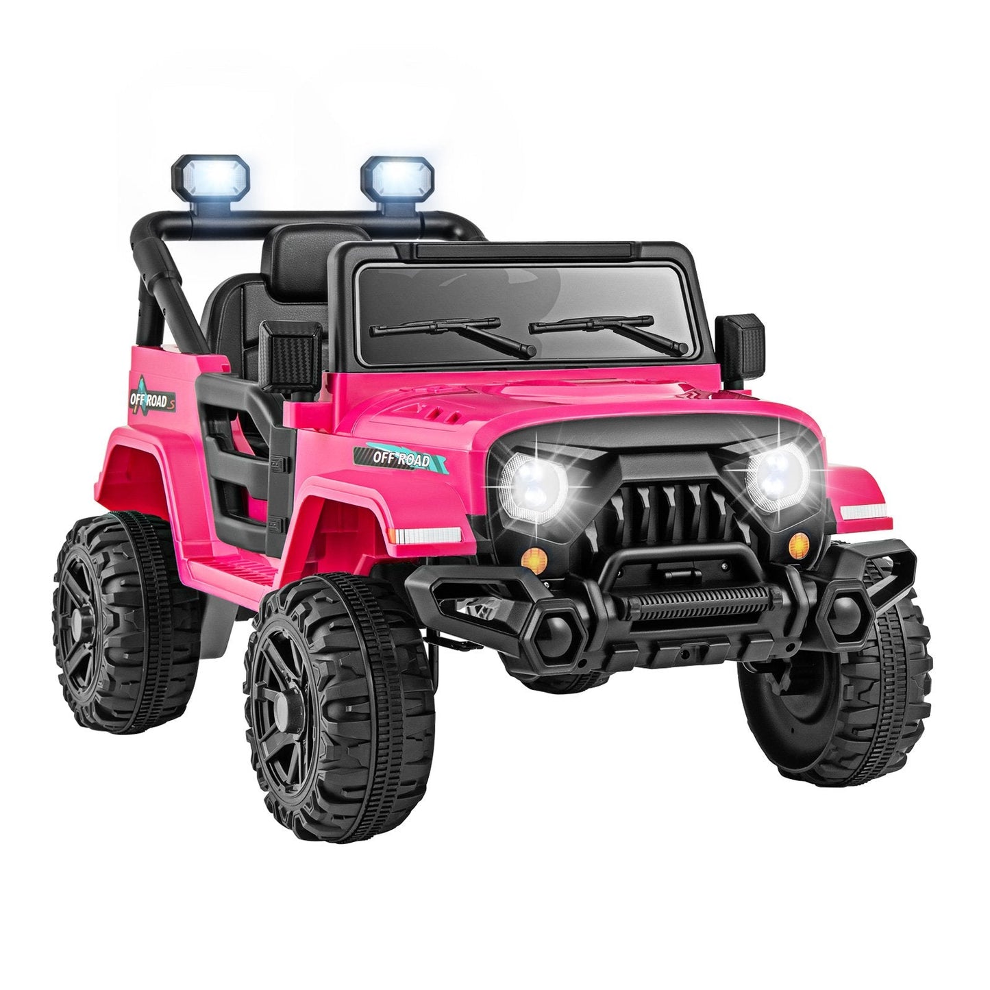 12V Kids Ride on Truck with Remote Control and 3 Speeds-Pink