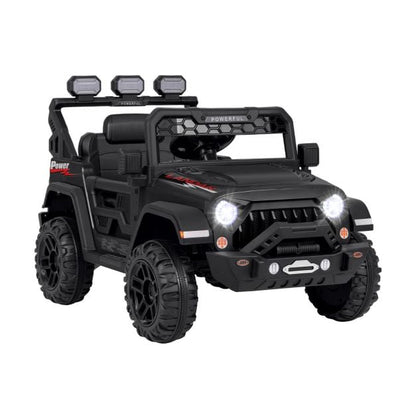 12V Kids Ride on Truck with Remote Control and Wireless Connection-Black