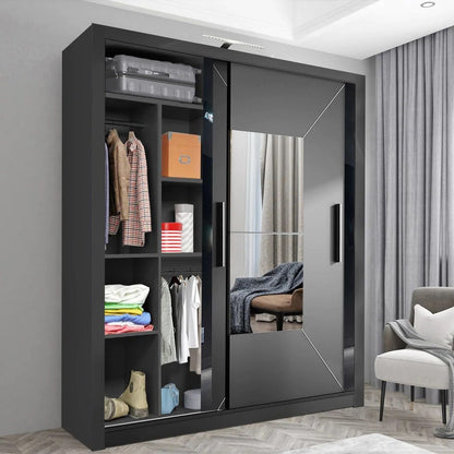 Massapequa Sliding Wardrobe - Grey