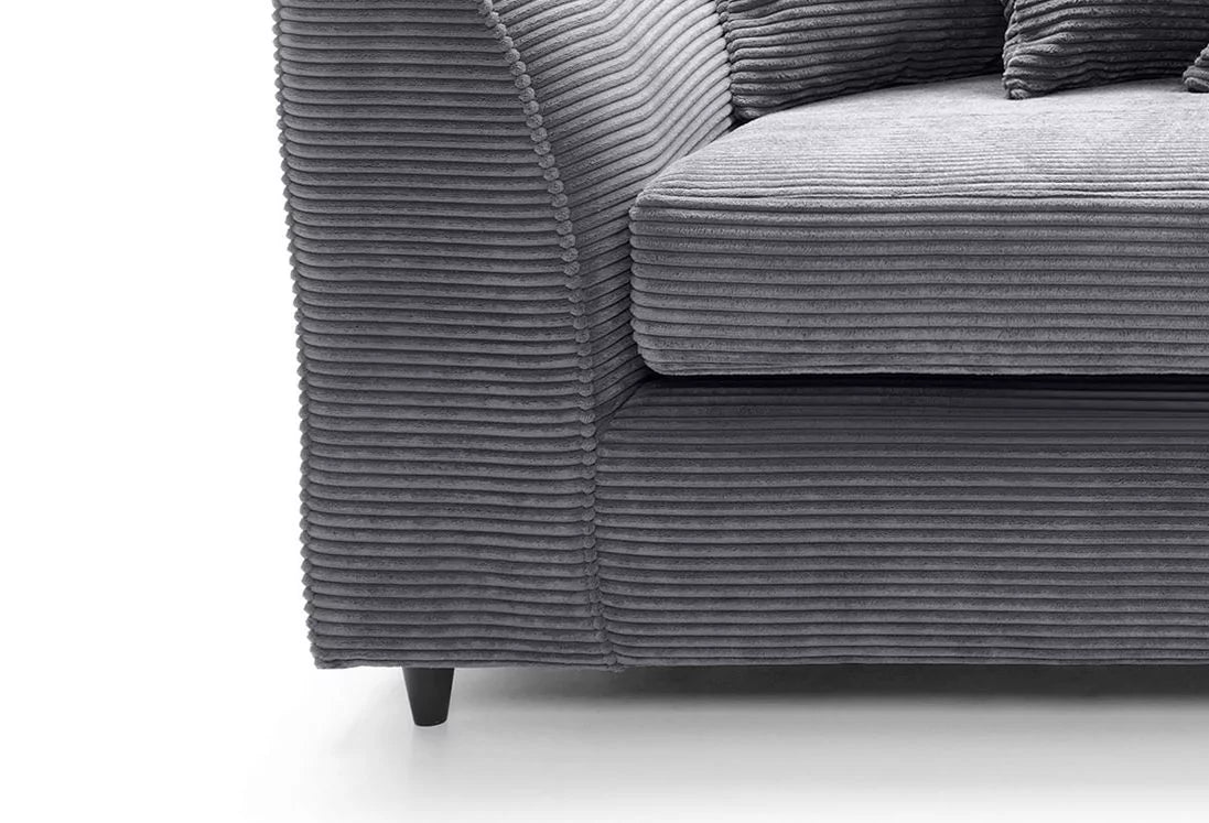 Jill Jumbo 3 Seater Sofa - Grey