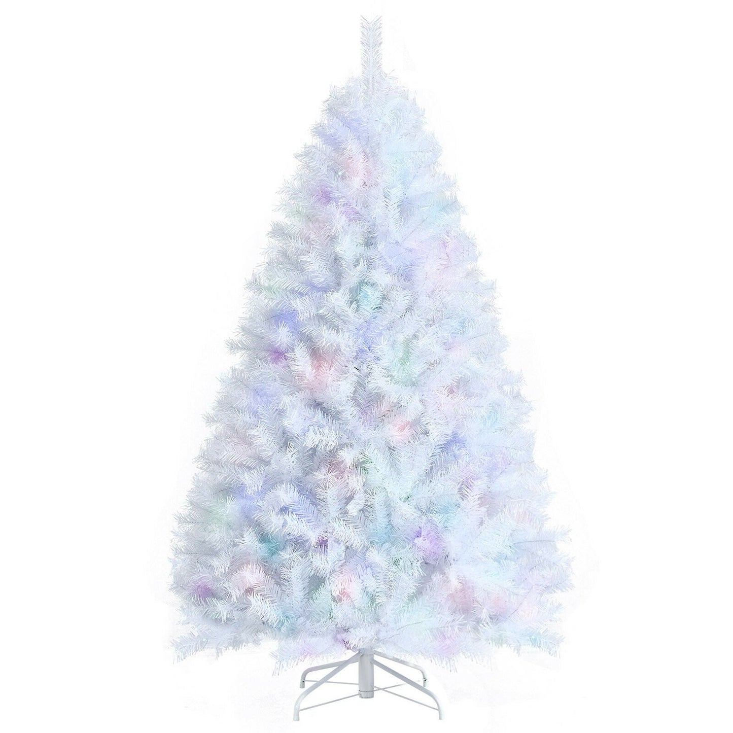 150CM White Hinged Artificial Christmas Tree with 792 Tips