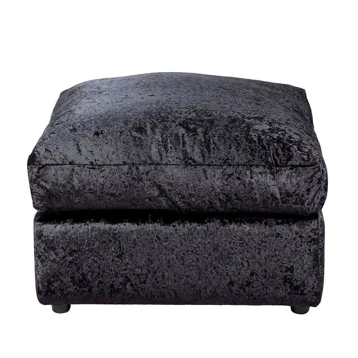 Classic Design Crushed Velvet 3+2 Sofas - Silver or Black