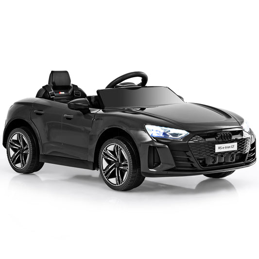 12V Audi Licensed Electric Kids Ride On Car with Remote Control-Black