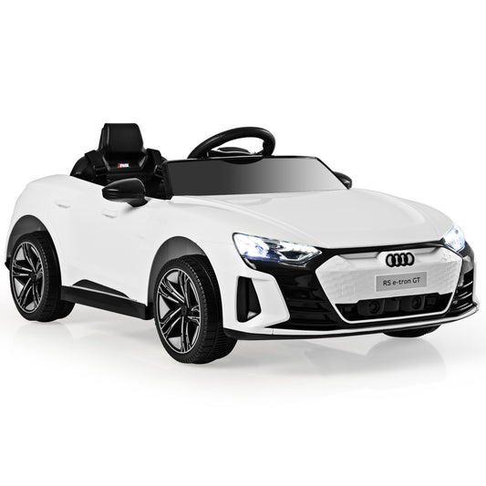 12V Audi Licensed Electric Kids Ride On Car with Remote Control-White