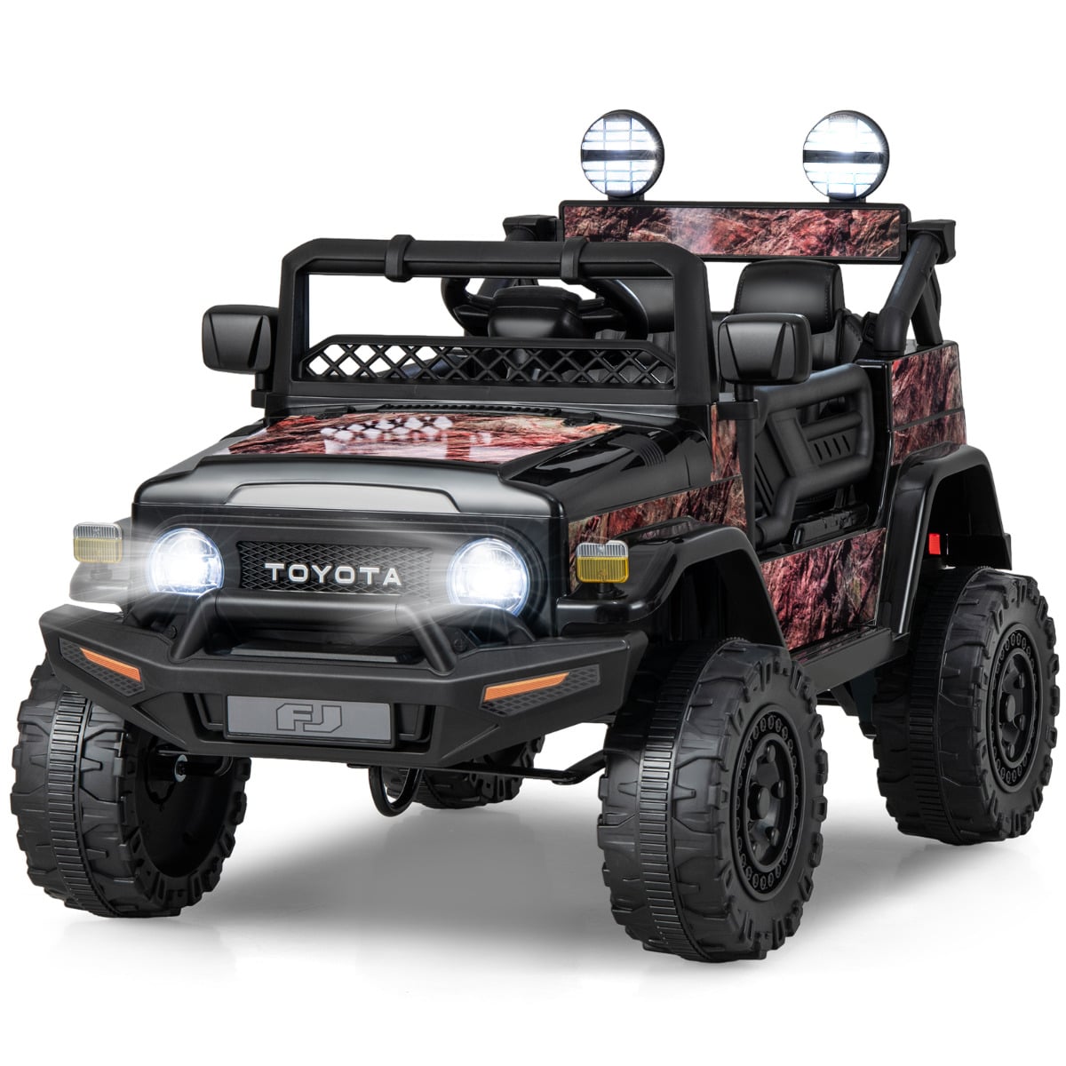 12V 7Ah Licensed Toyota FJ Cruiser Electric Car with Remote Control-Multicolor