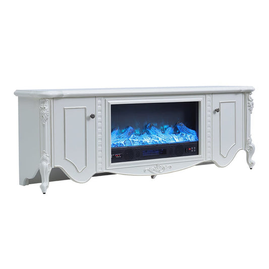 Smallbee Freestanding Fireplaces 180cm W TV Stand 30 Inch Electric Fireplace with Remote